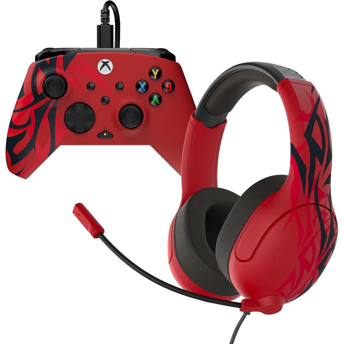 Turtle Beach Rematch Advanced Controller and Airlite Headset Bundle in Spirit Red for Xbox