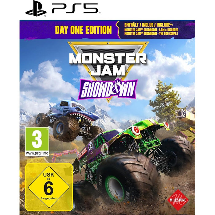 Monster Jam Showdown Day One Edition PS5 game box – German packaging