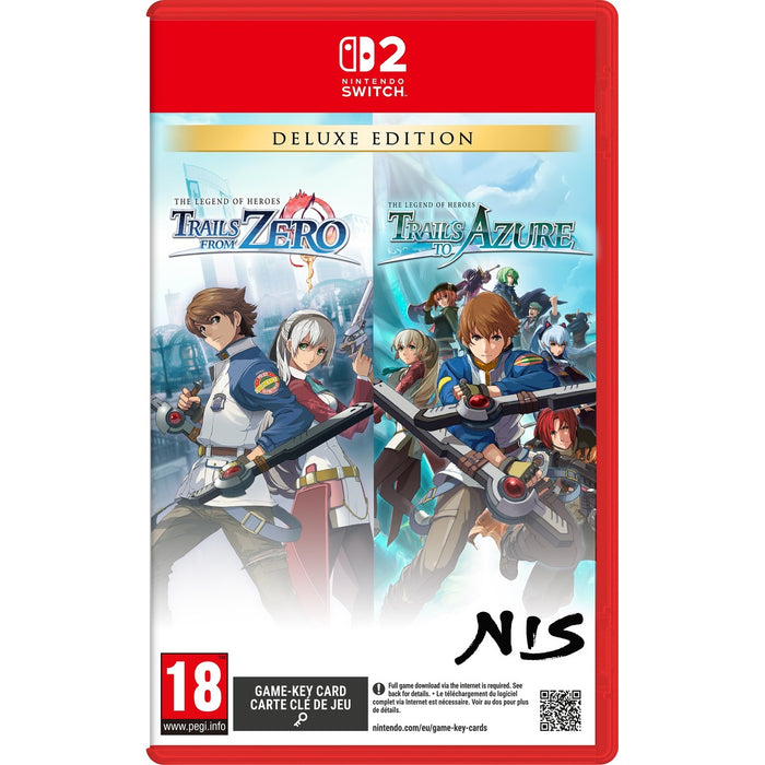 The Legend of Heroes: Trails from Zero / Trails to Azure Deluxe Edition Nintendo Switch 2 box art