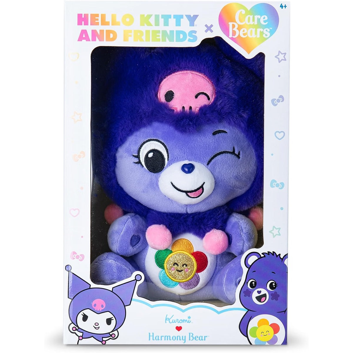 Care Bears x Hello Kitty 25cm Harmony Bear as Kuromi plush figure by Basic Fun