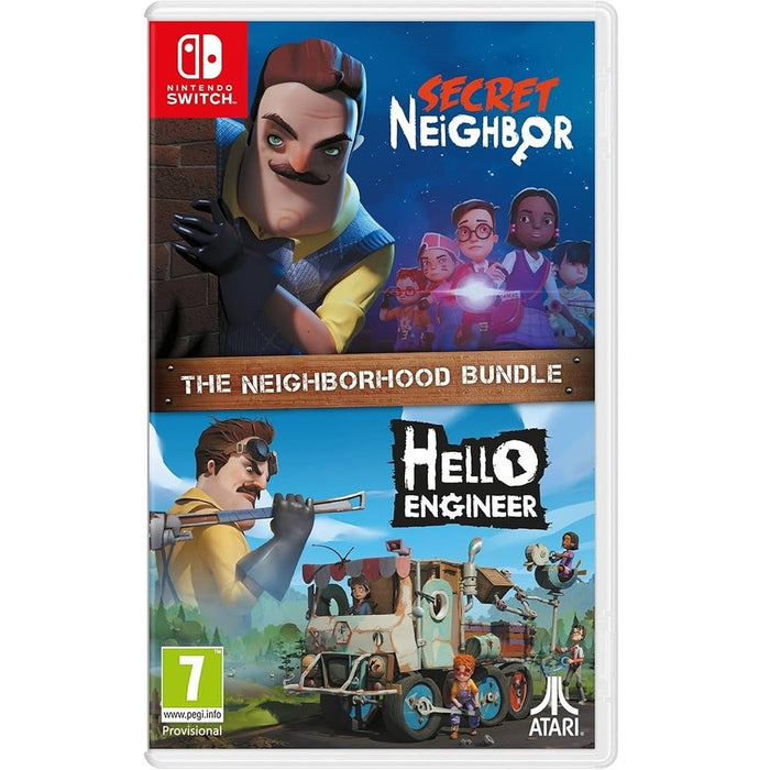Secret Neighbor & Hello Engineer The Neighborhood Bundle Nintendo Switch box art (Italian)