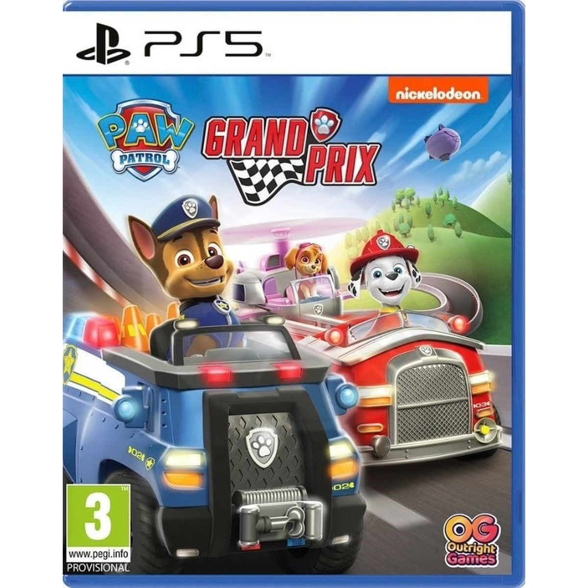 PAW Patrol: Grand Prix PlayStation 5 játék doboza