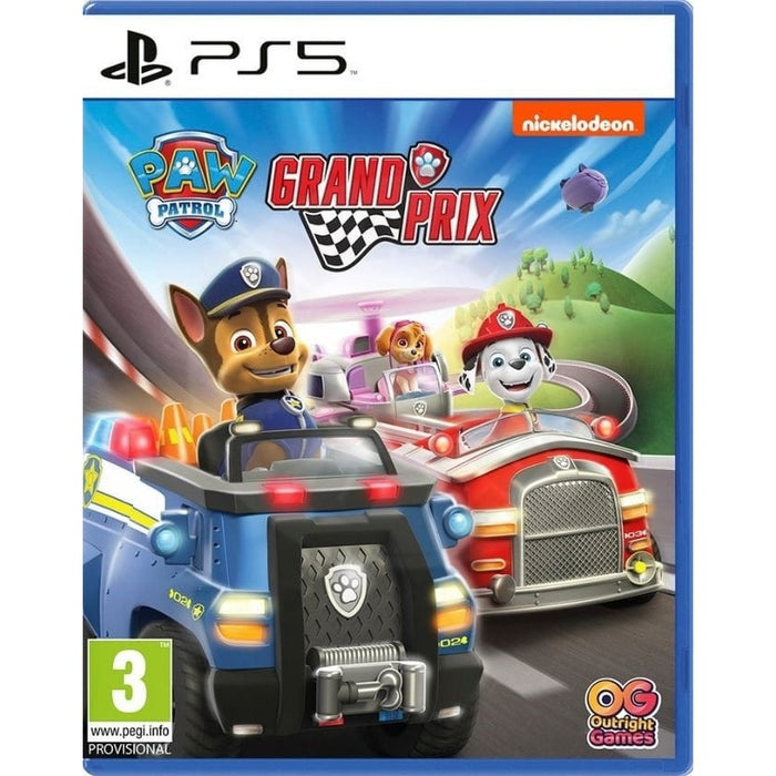 PAW Patrol: Grand Prix PlayStation 5 game box art