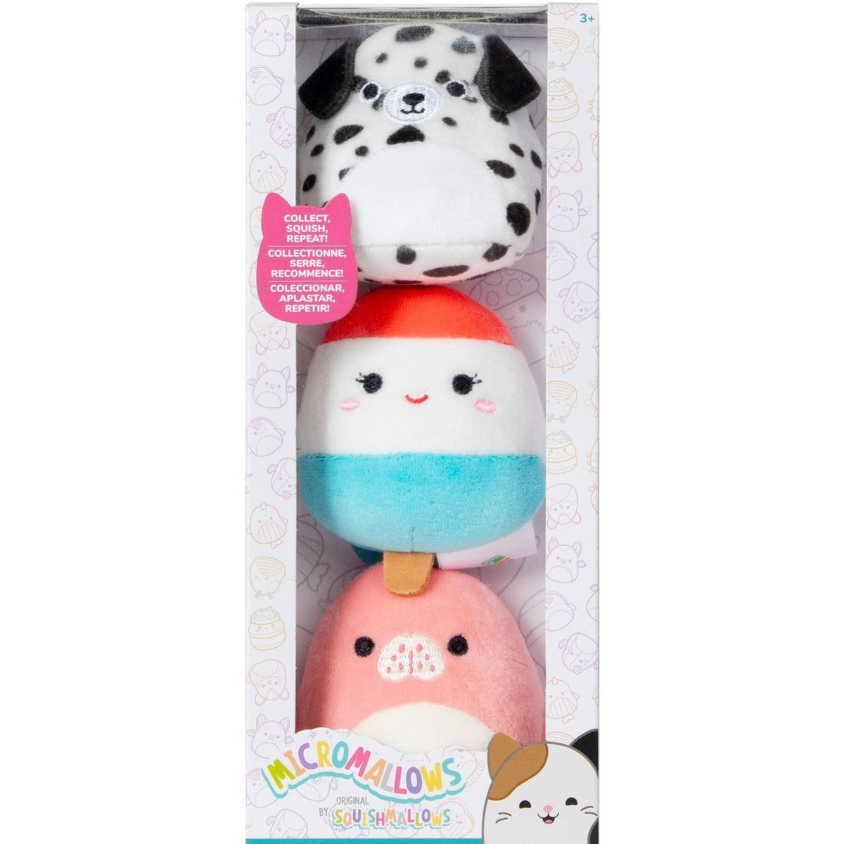 Squishmallows Micromallows 3 Pack – three 2.5-inch mini plush figures