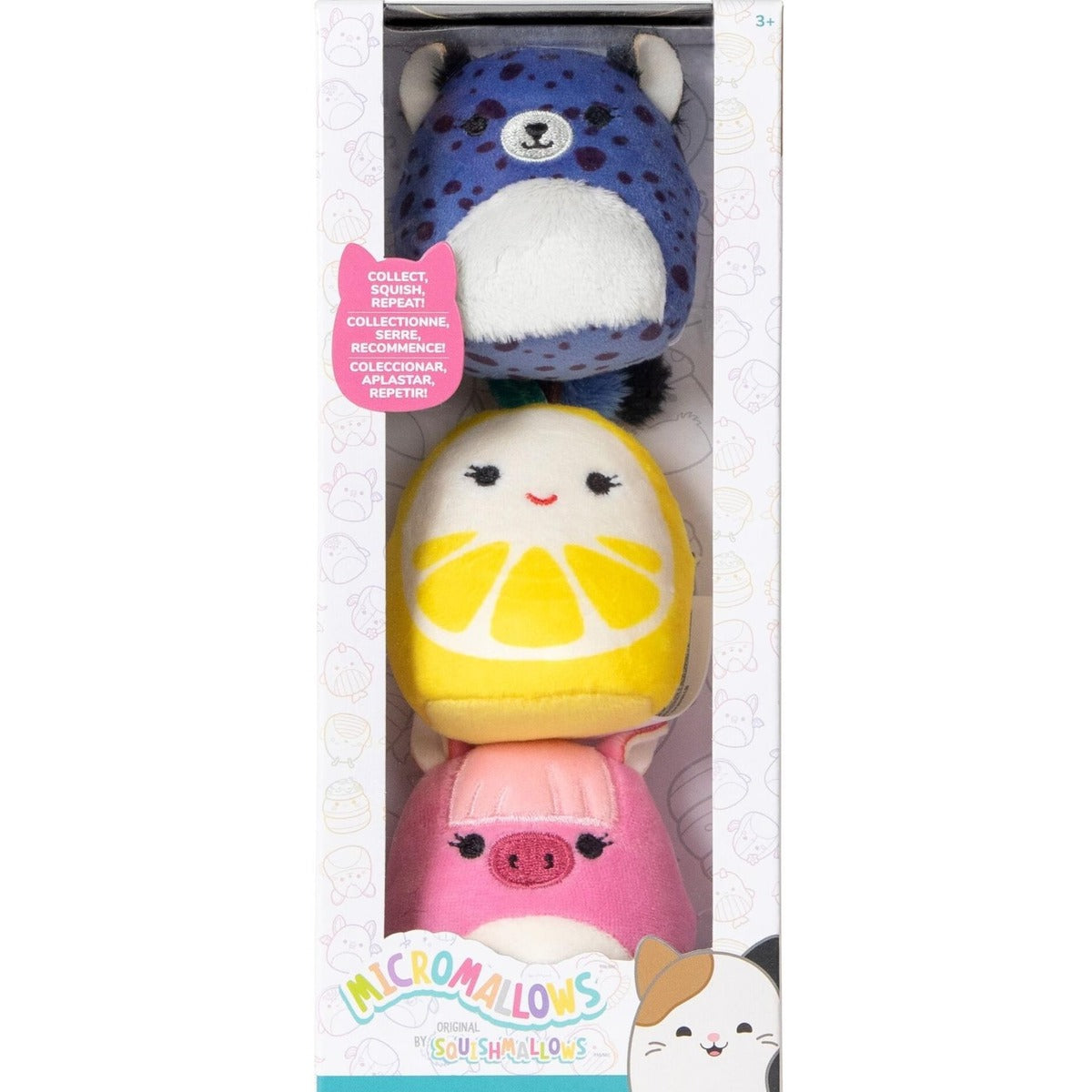 Squishmallows Micromallows 3-Pack mini plush figures, 2.5 inch, retail packaging