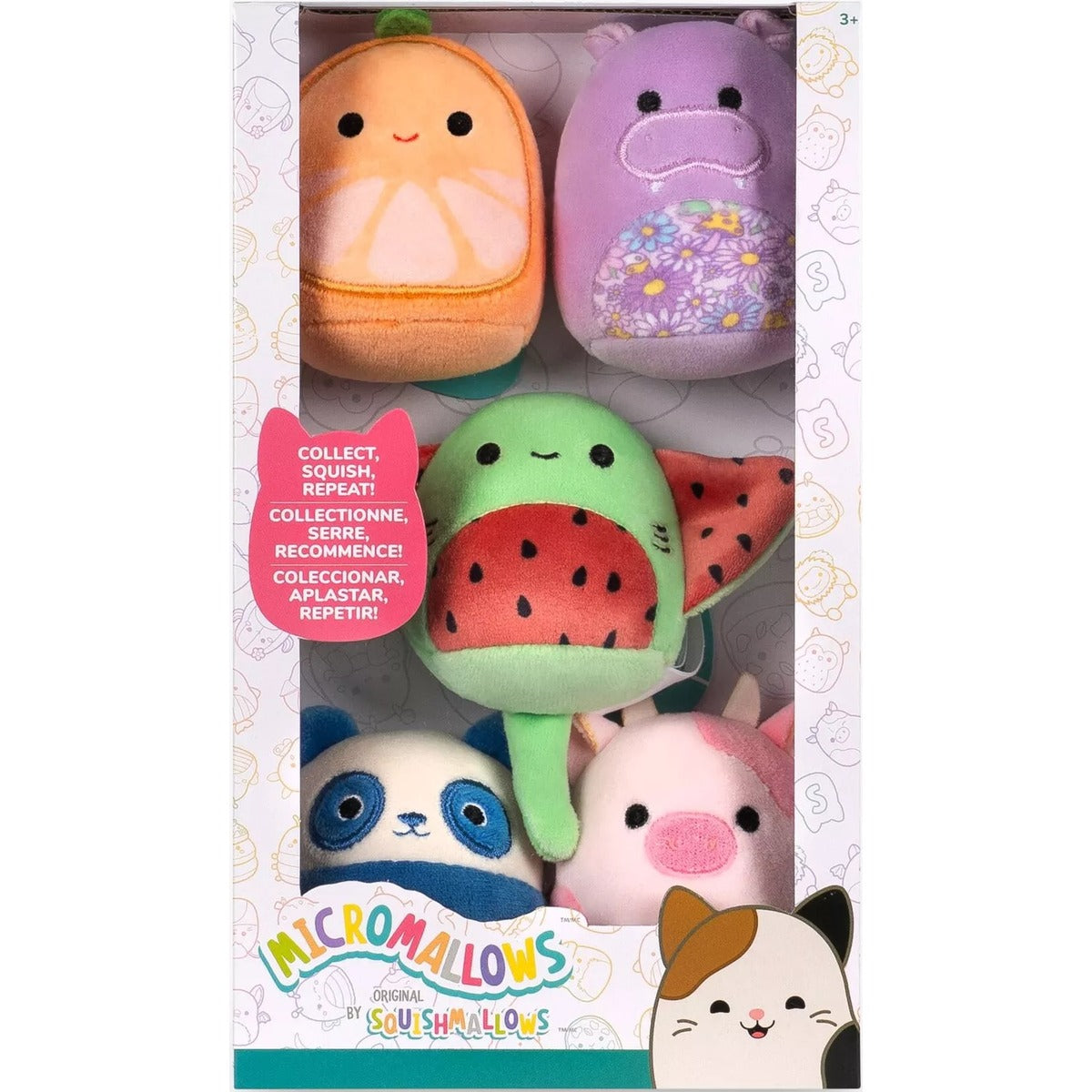 Squishmallows Micromallows 5 Pack mini plush figures retail packaging
