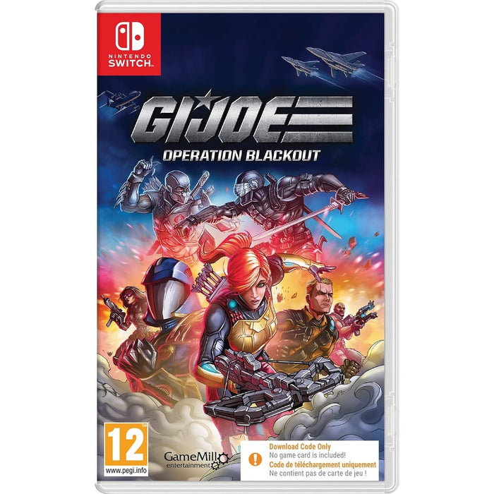 G.I. Joe: Operation Blackout Nintendo Switch Code in a Box retail packaging