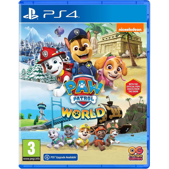 PAW Patrol World PlayStation 4 game box art