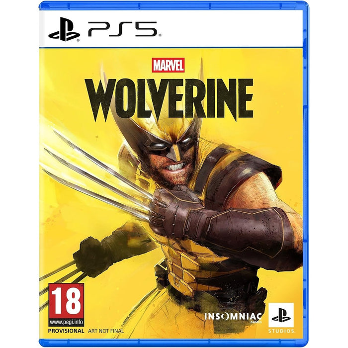 Marvel's Wolverine PS5 játék borítója Logannel és adamantium karmaival