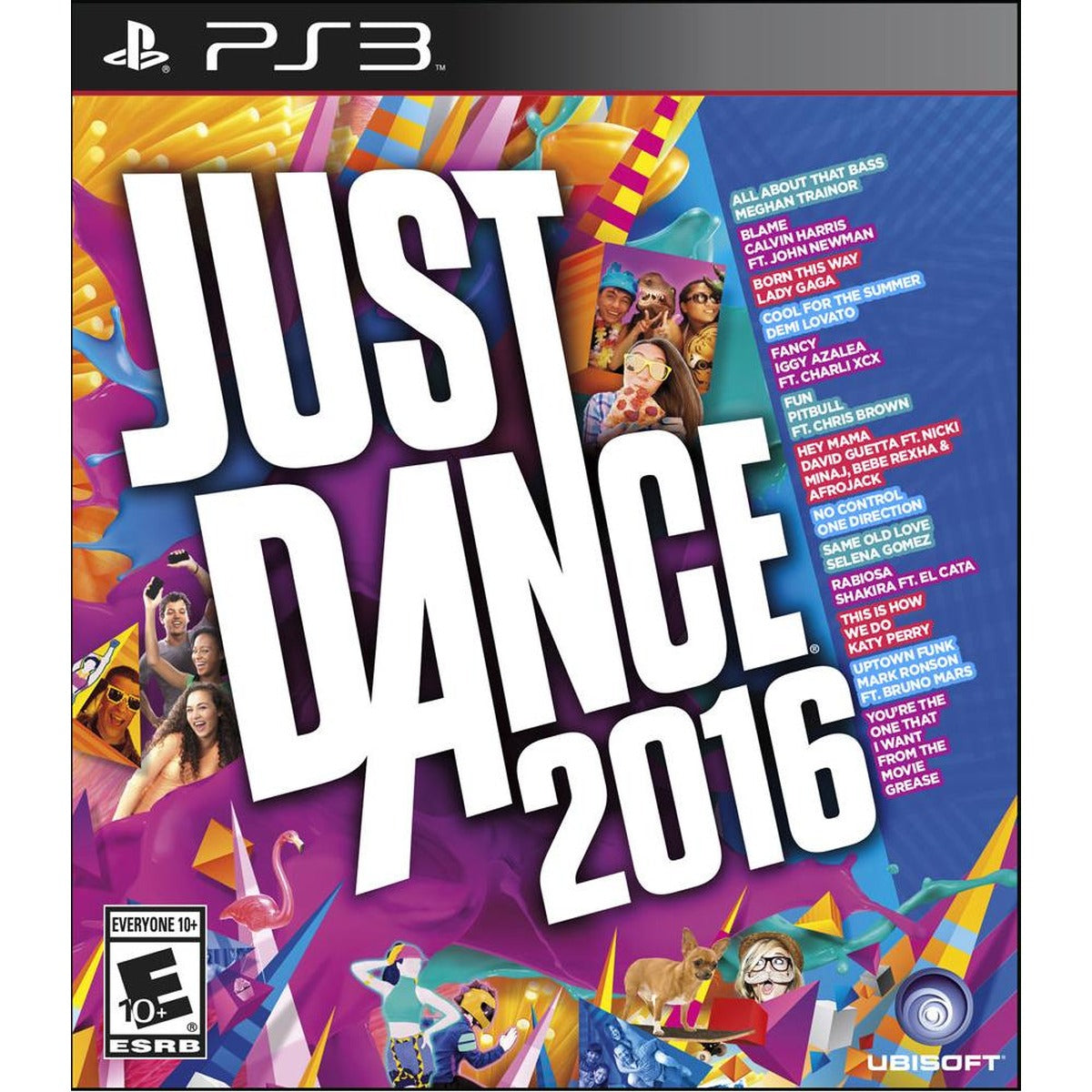 Just Dance 2016 PlayStation 3 game box art