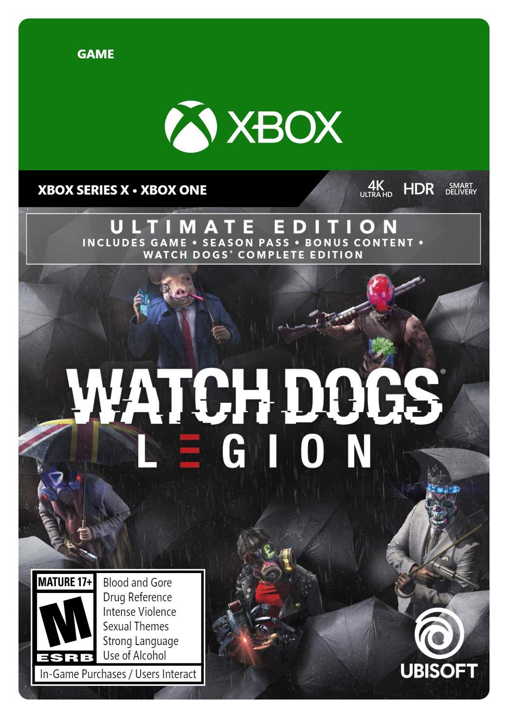 Watch Dogs: Legion - Ultimate Edition Xbox Series X box art