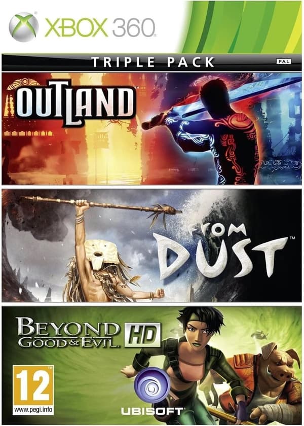 Beyond Good and Evil HD / Outland / From Dust Live Hits Collection Xbox 360 játék borítója