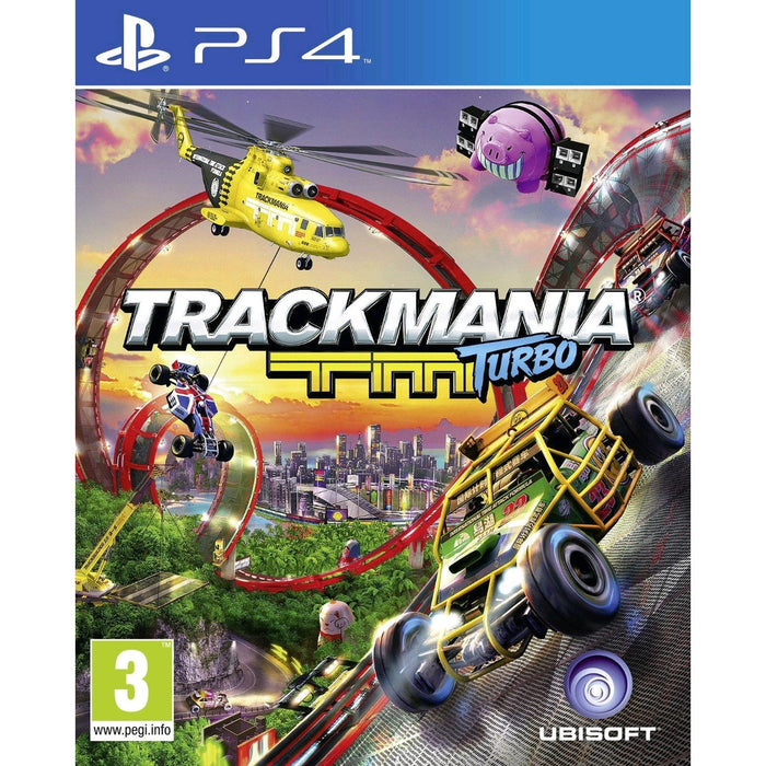 TrackMania Turbo PlayStation 4 game box art