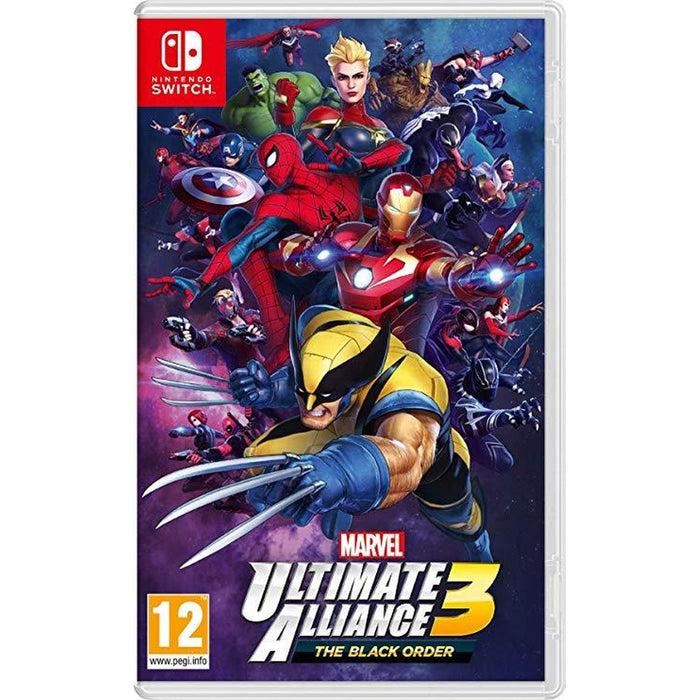 Marvel: Ultimate Alliance 3: The Black Order Nintendo Switch game box art