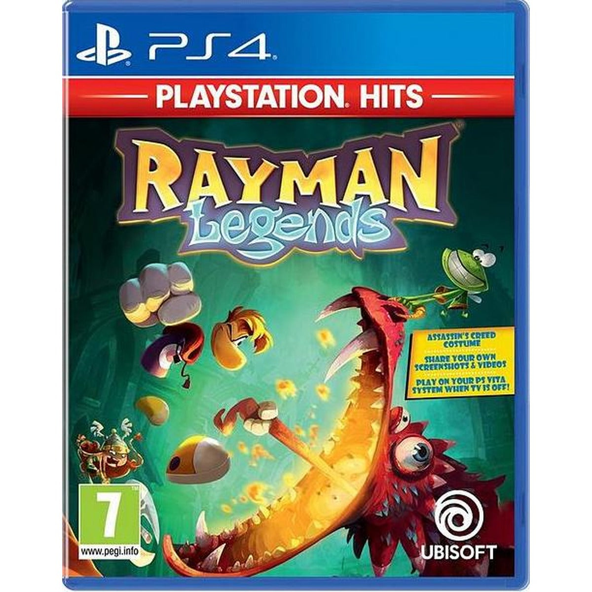 Rayman Legends PlayStation Hits PS4 játék dobozborítója