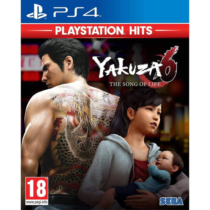 Yakuza 6: The Song of Life PlayStation Hits PS4 game box
