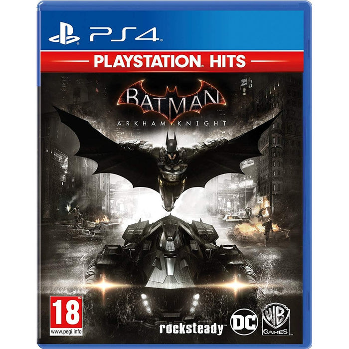 Batman: Arkham Knight PlayStation Hits PS4 game box art