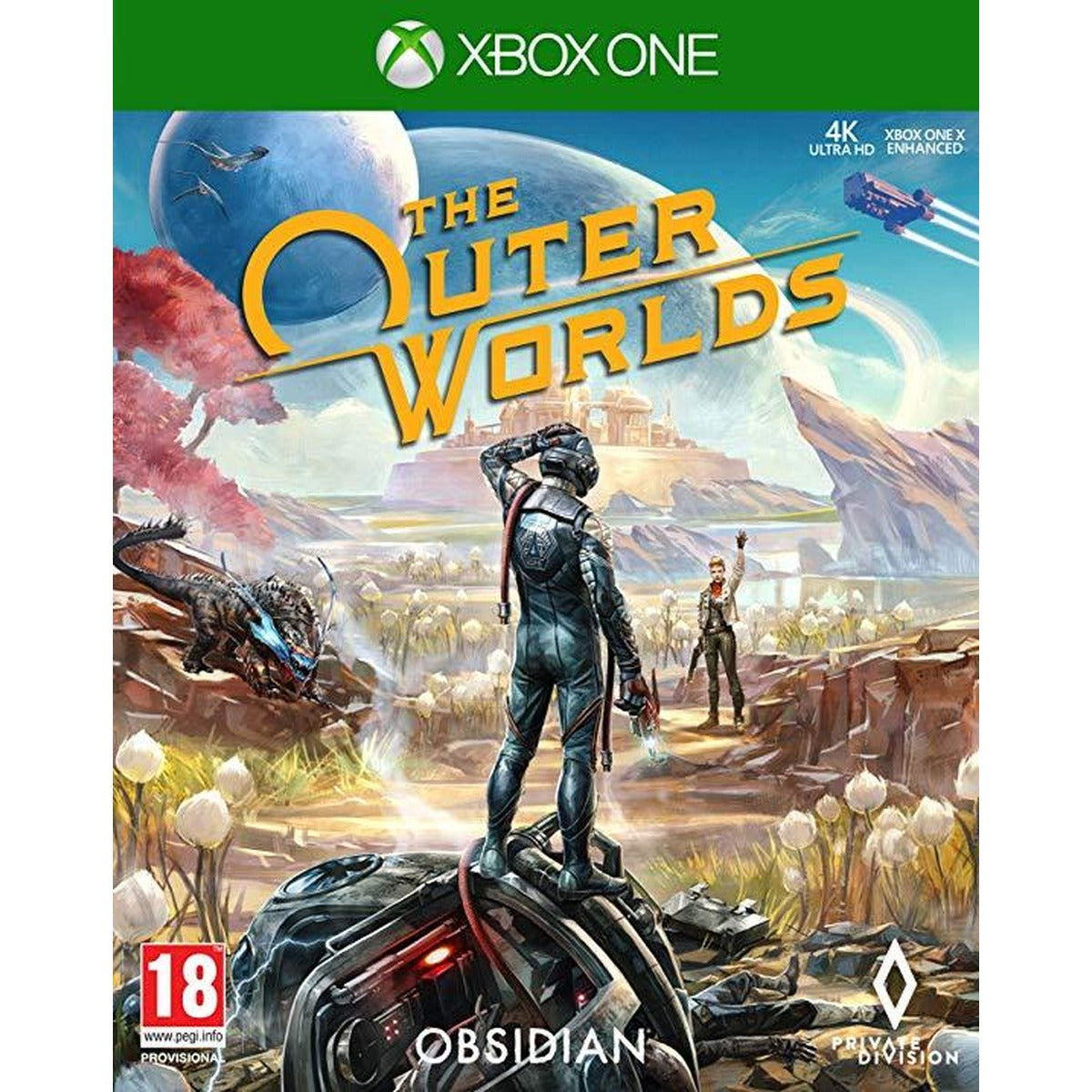 The Outer Worlds Xbox One játék dobozborítója