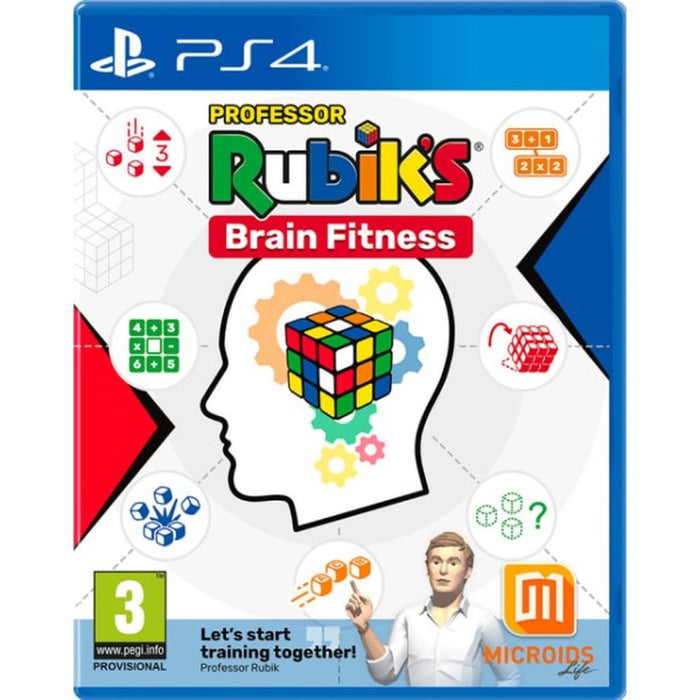Professor Rubik's Brain Fitness PlayStation 4 game box art
