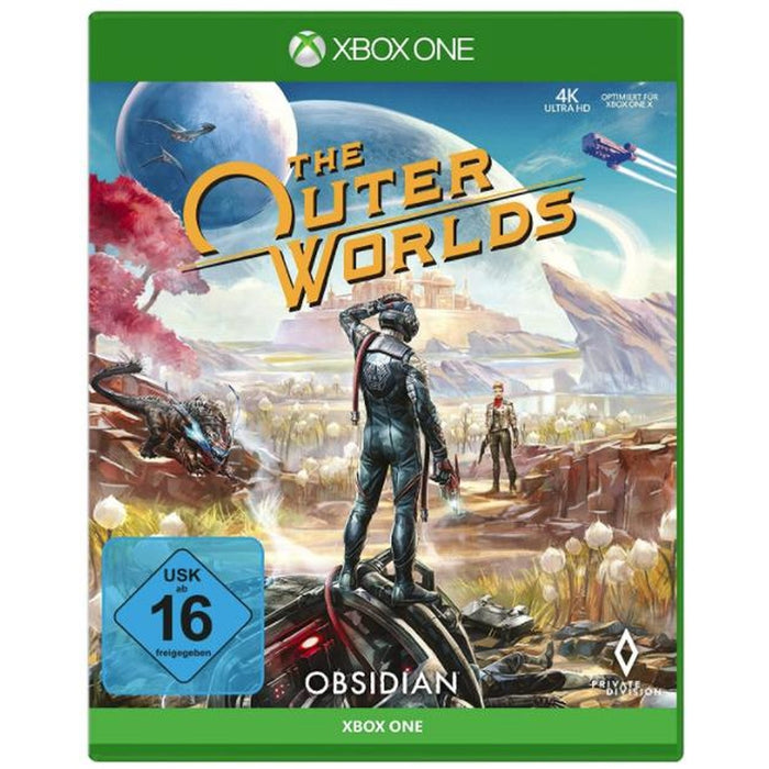 The Outer Worlds Xbox One játék doboza – német kiadás