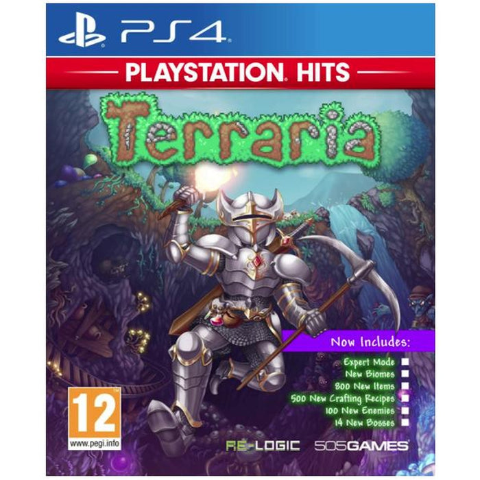 Terraria PlayStation Hits PS4 game box art