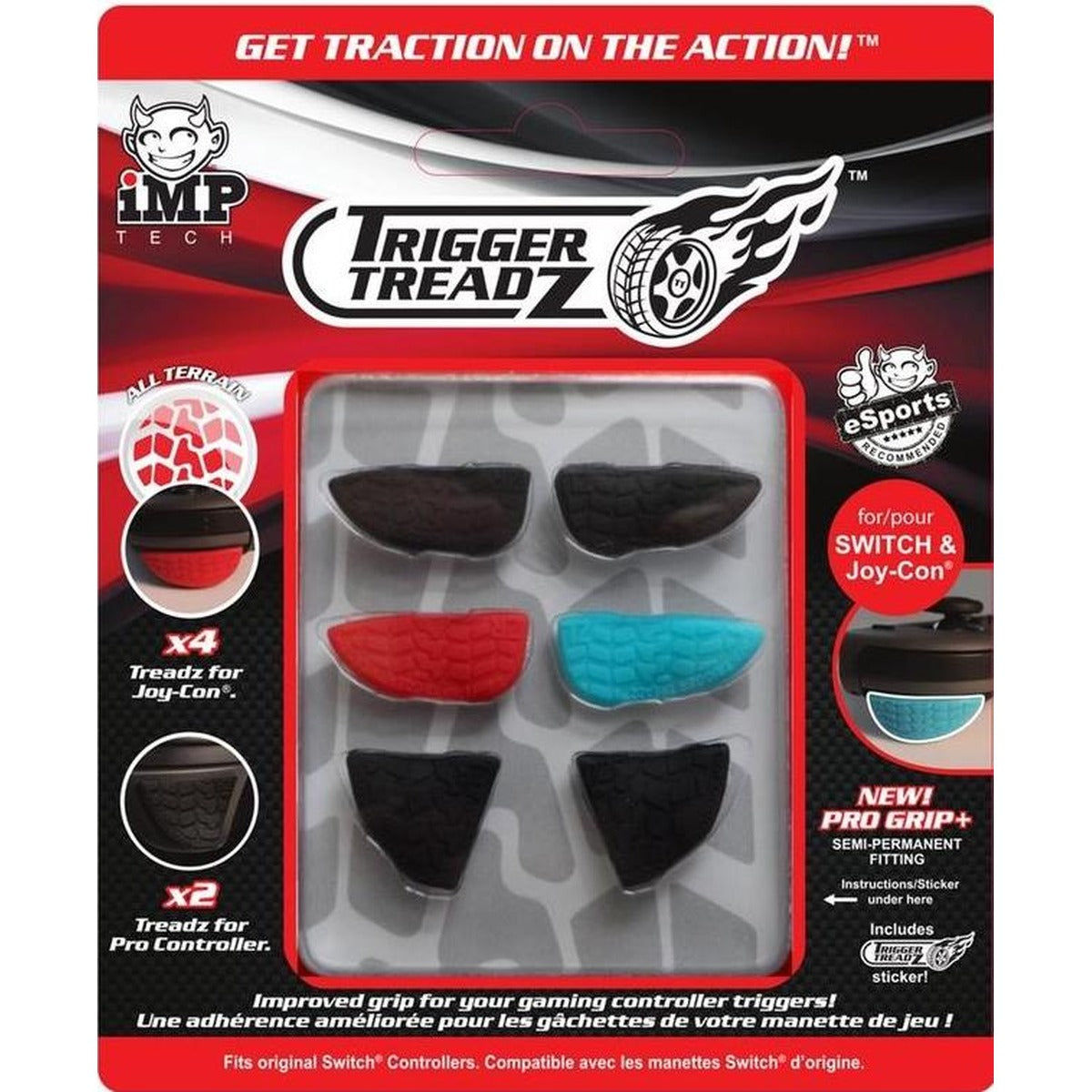 iMP Gaming Trigger Treadz 6 Pack Mixed grip covers for Nintendo Switch Joy-Con