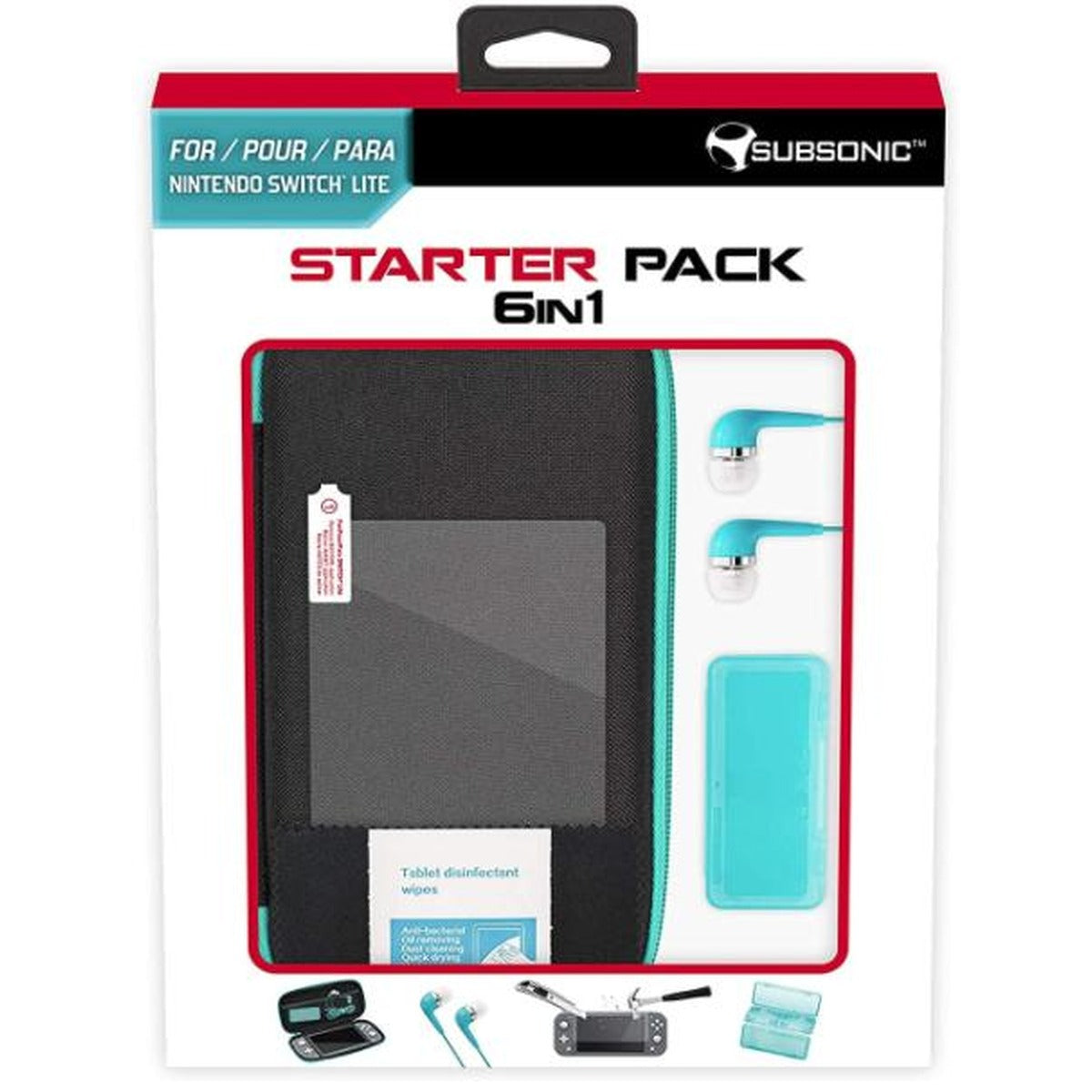 Subsonic Switch Lite Starter 6 In 1 Pack accessory bundle packaging
