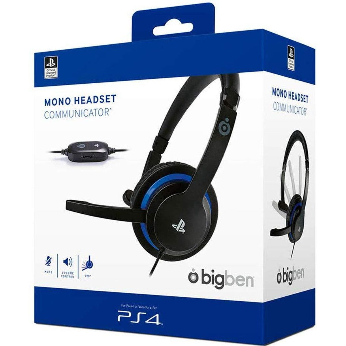 Bigben Official Sony Licensed Communicator Headset black for PlayStation 4