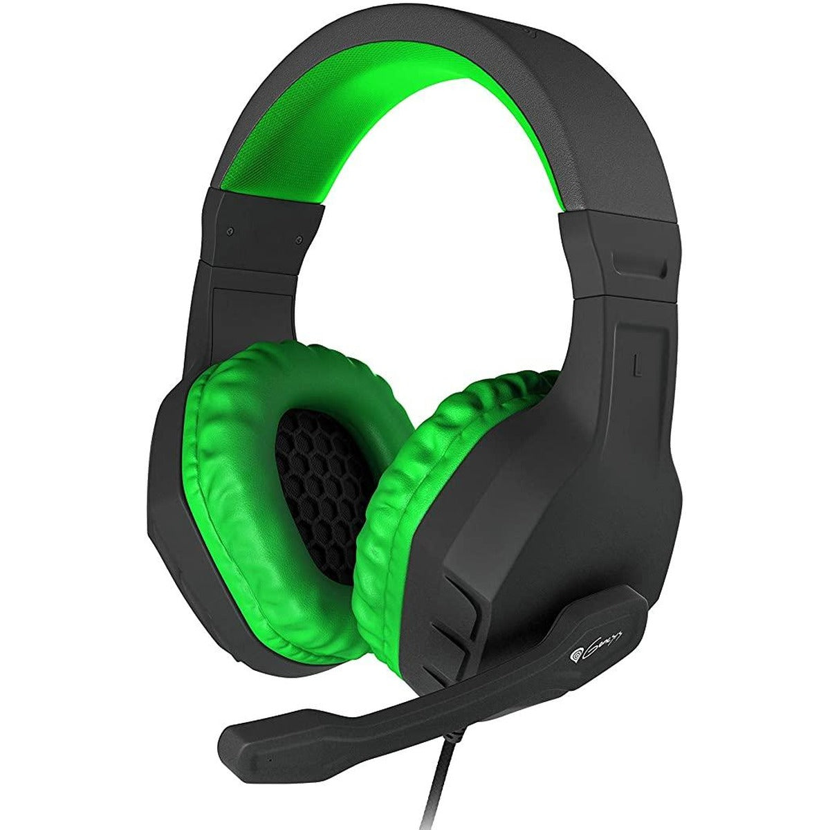 Genesis Argon 200 gaming stereo headset in green and black colour