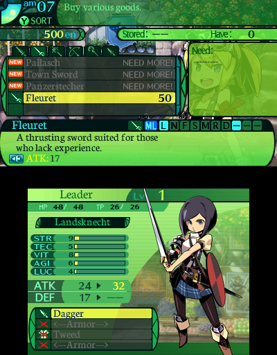 Etrian Odyssey IV: Legends of the Titan (Nintendo 3DS) – játékkép 4