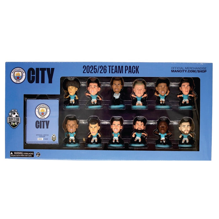 SoccerStarz Manchester City 12 Figure Team Pack 2025/26 Classic Kit box