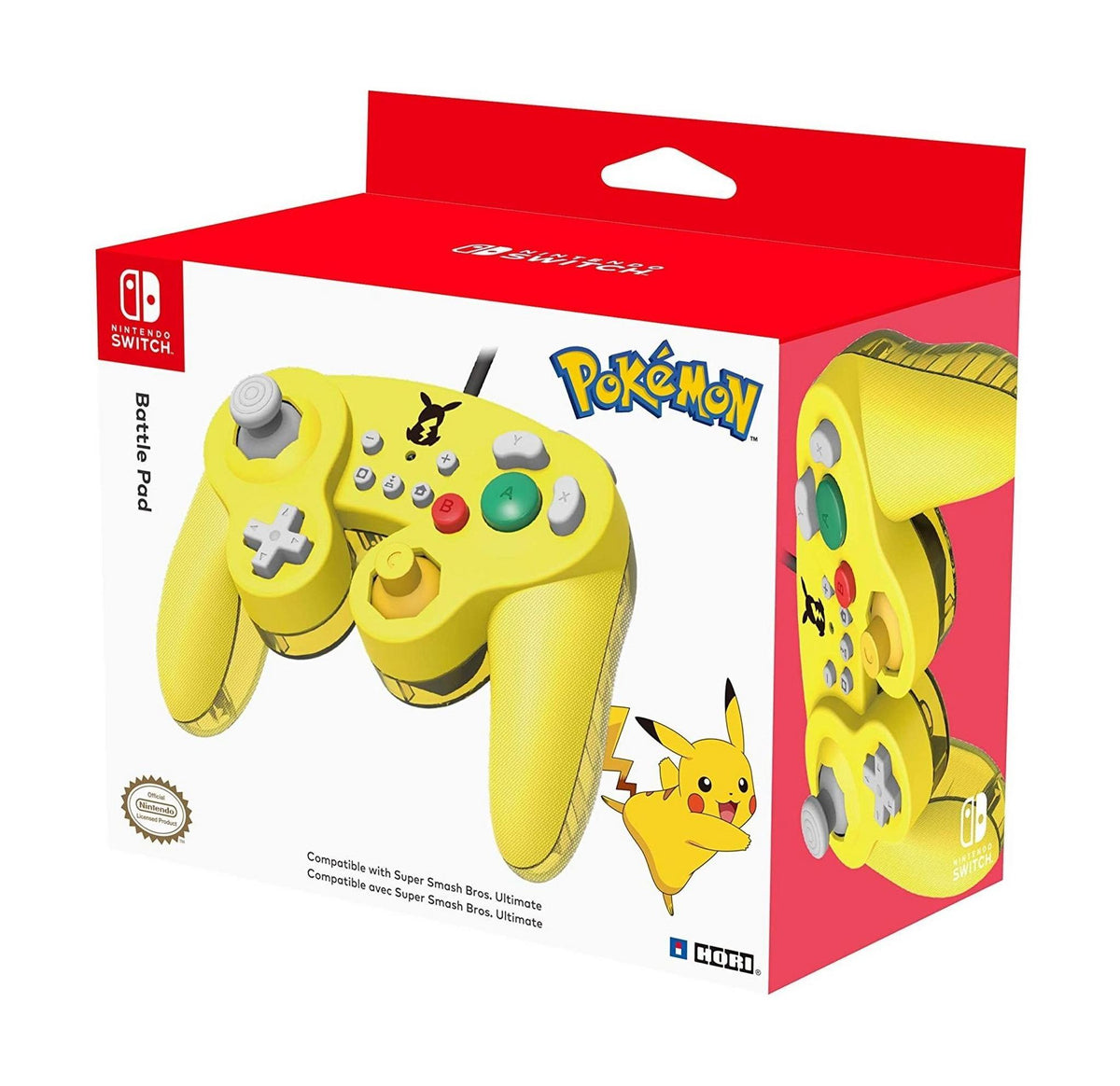 HORI Super Smash Bros. Gamepad Pikachu edition for Nintendo Switch
