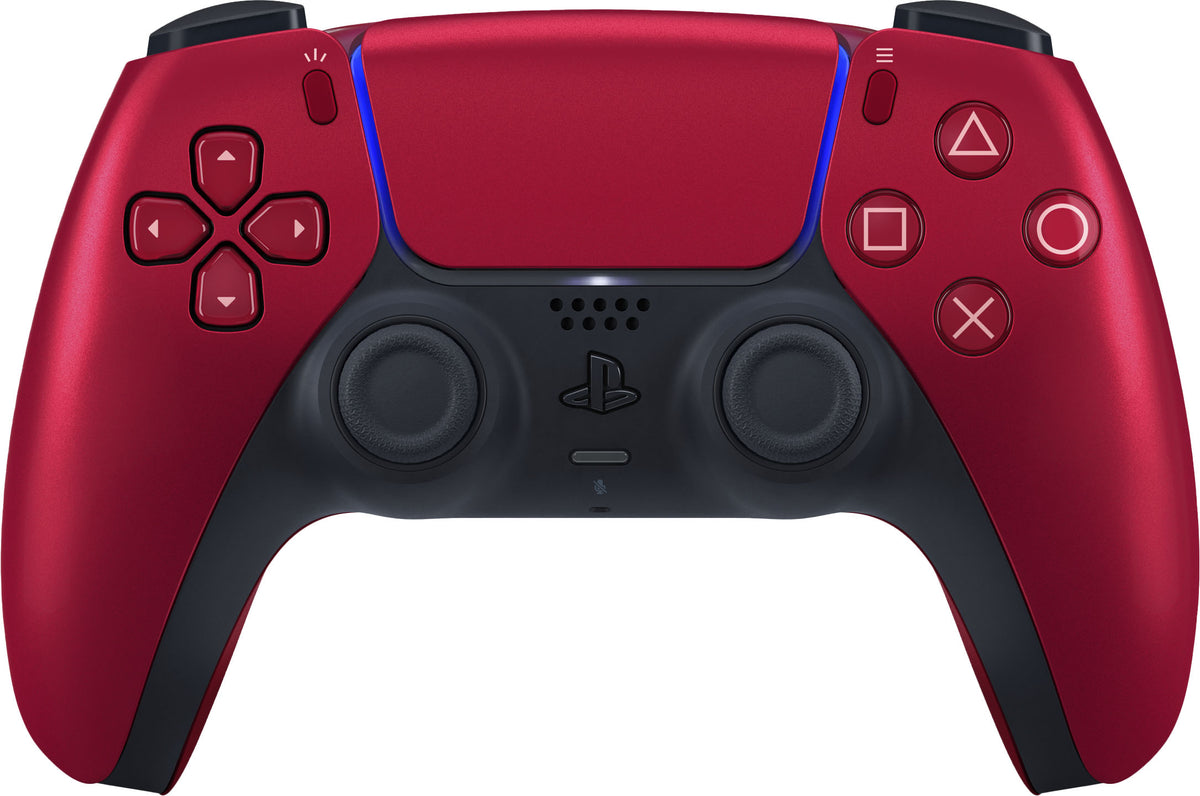 Sony DualSense Volcanic Red vezeték nélküli kontroller PlayStation 5-höz – elölnézet