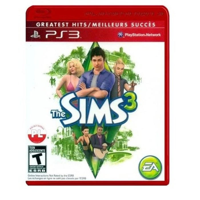 The Sims 3 Greatest Hits PlayStation 3 game box – English/French edition