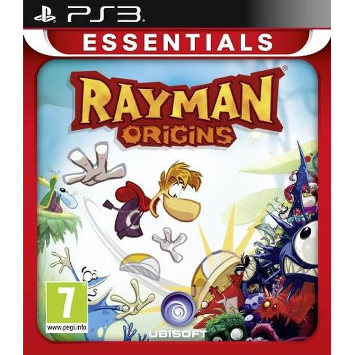 Rayman Origins Essentials PlayStation 3 game box