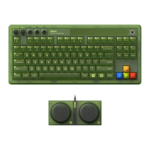 8BitDo Retro 87 Mechanical Keyboard Clear Blue US Layout box