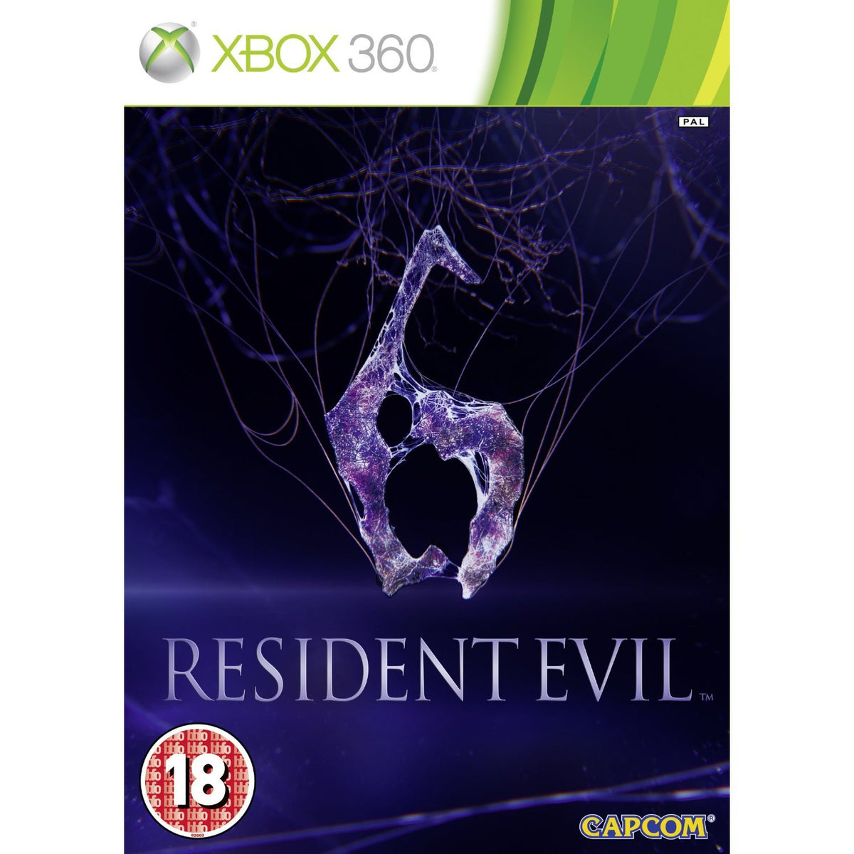 Resident Evil 6 Xbox 360 game box art