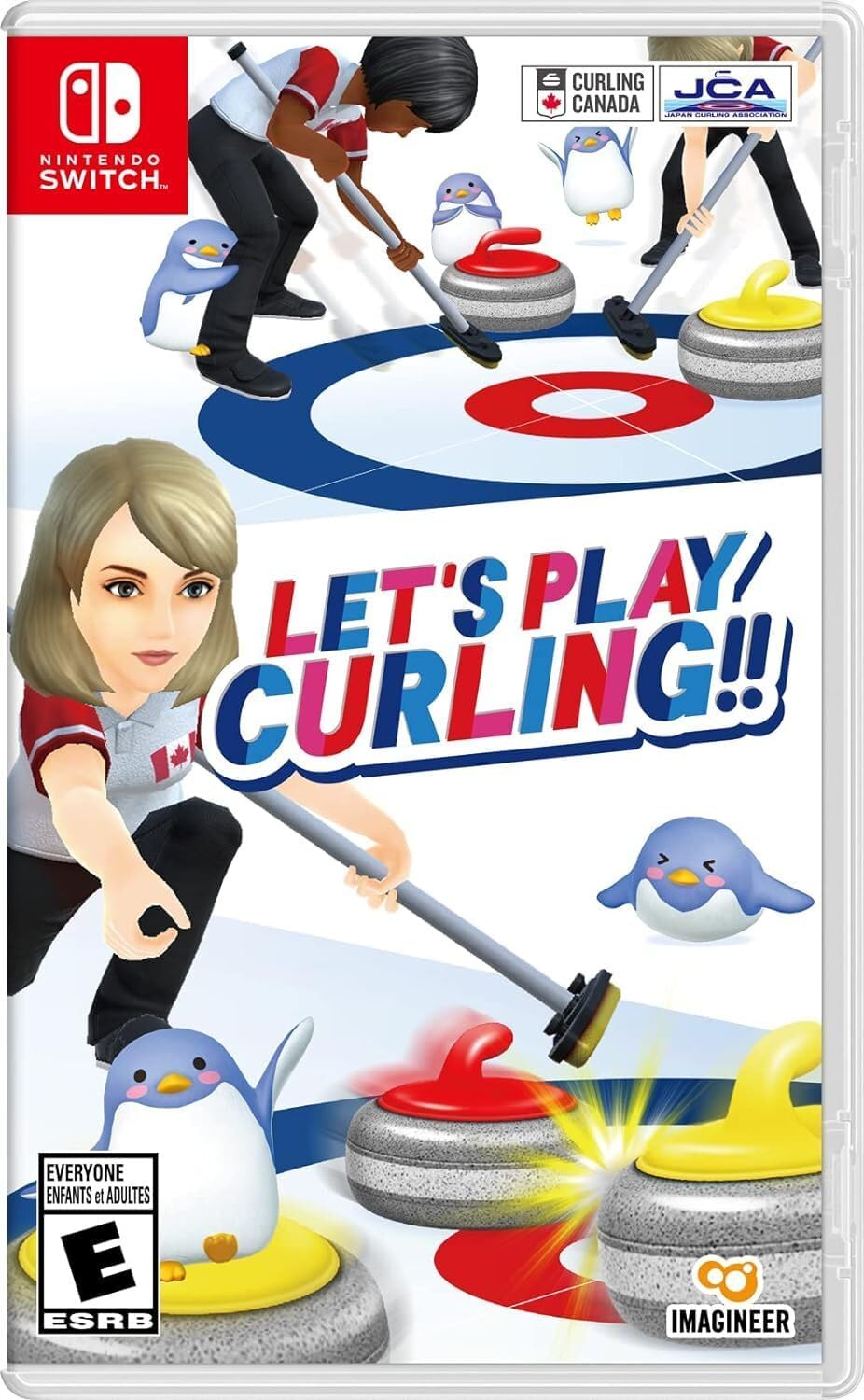 Let's Play Curling!! Nintendo Switch game box art