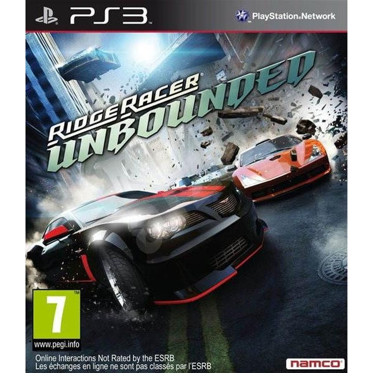 Ridge Racer Unbounded PlayStation 3 game box art