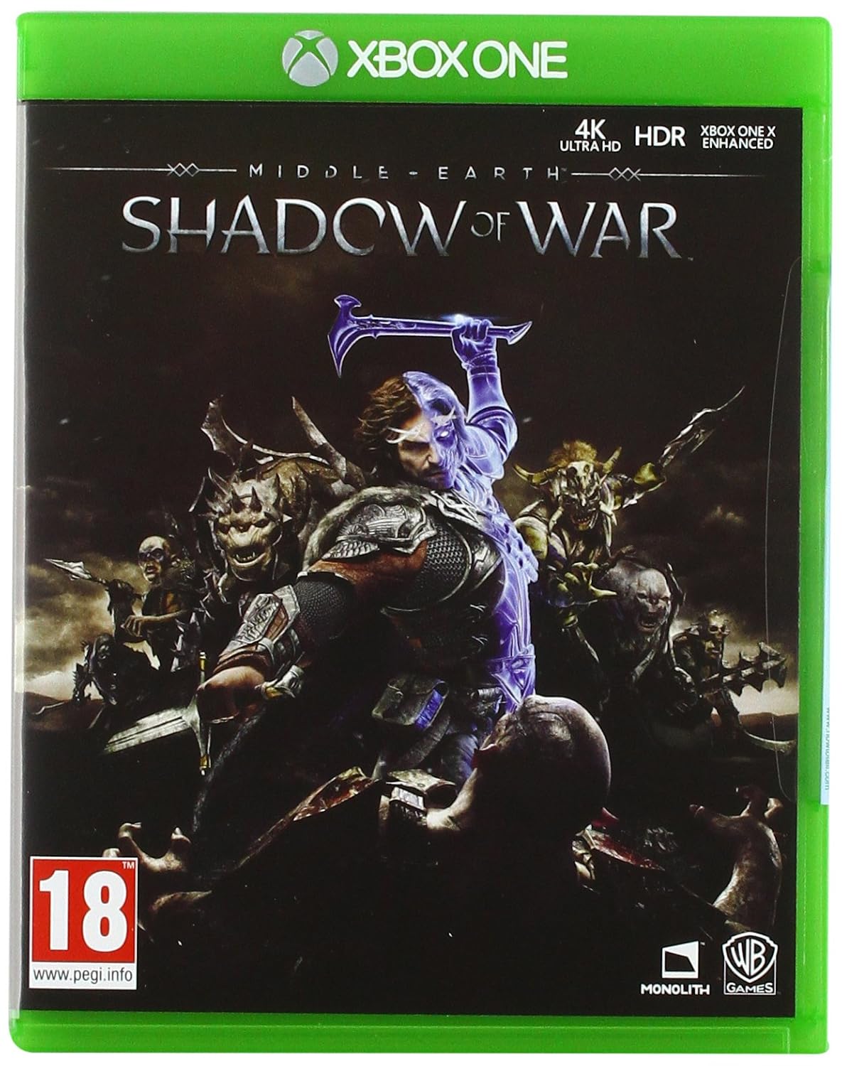 Middle-Earth: Shadow of War Xbox One game box art