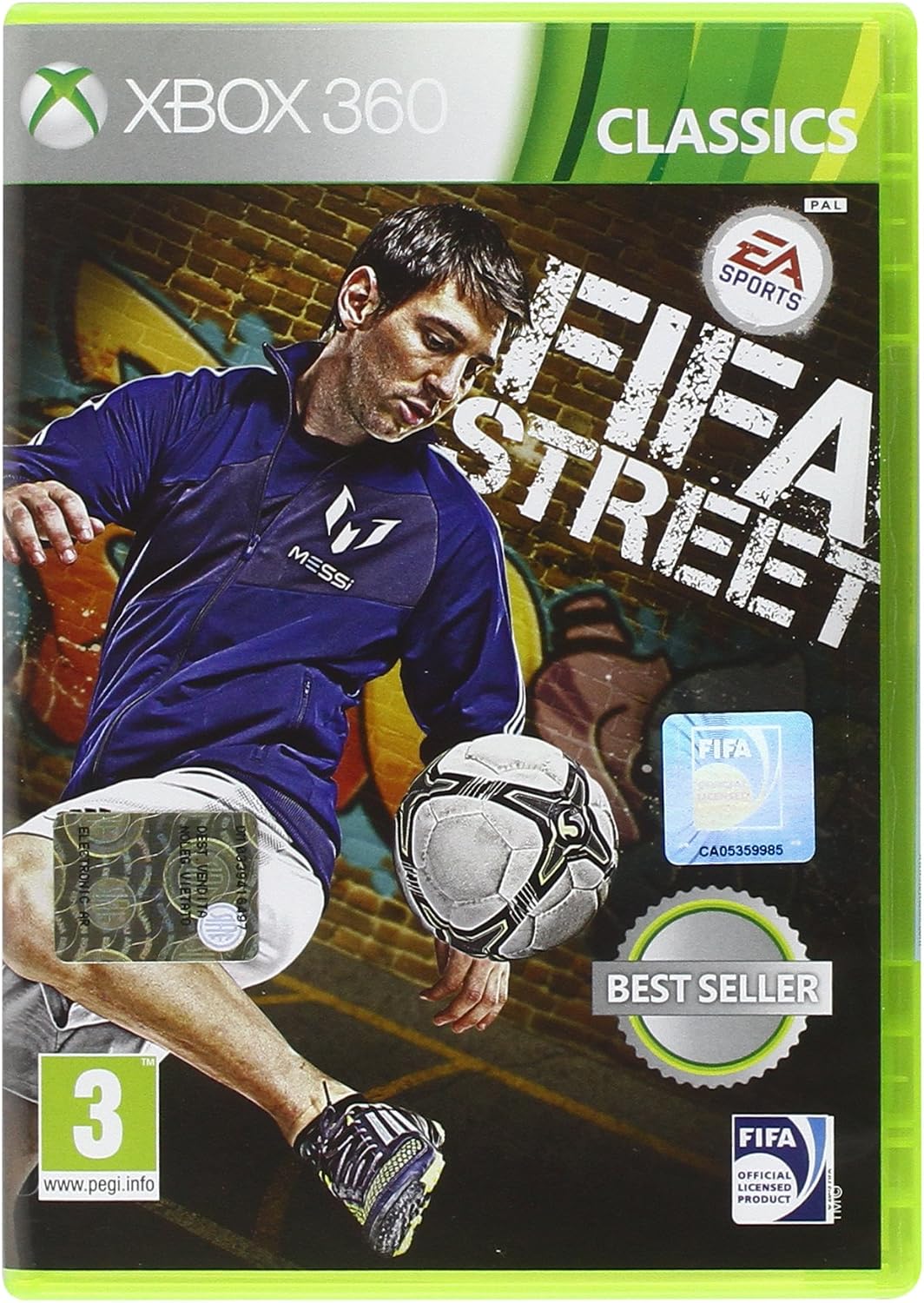 FIFA Street 3 Classics Xbox 360 game box