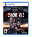 Resident Evil 3 PlayStation 5 játék dobozborítója