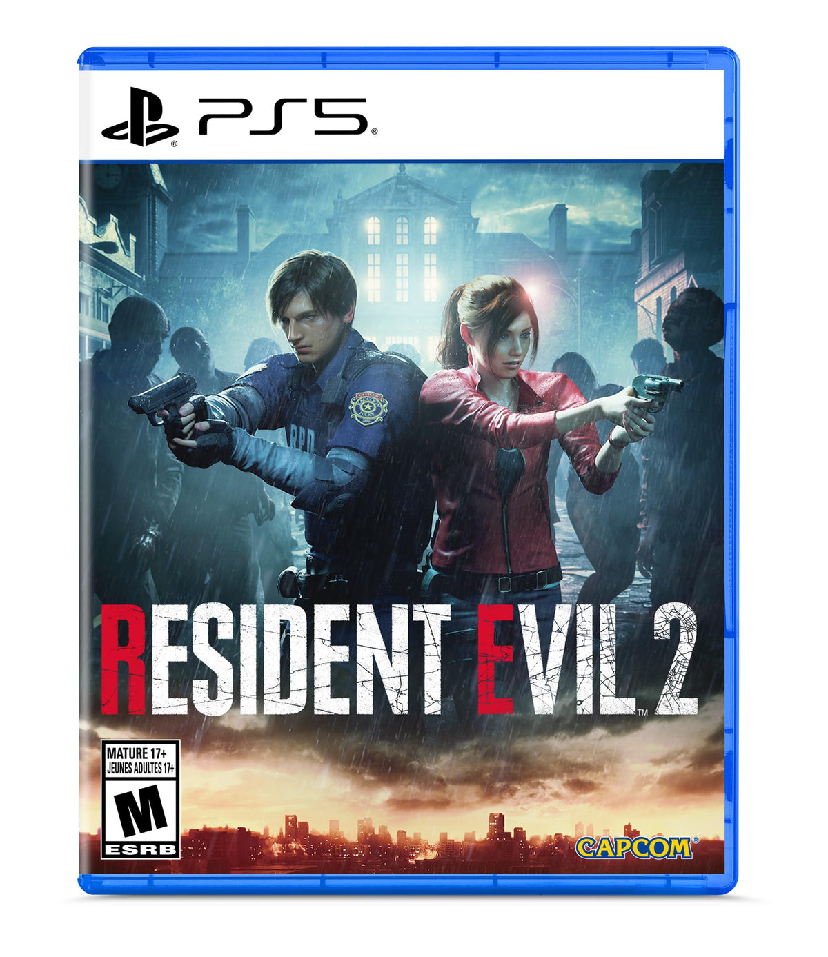 Resident Evil 2 PlayStation 5 game box art