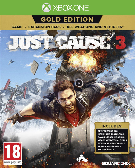 Just Cause 3 Xbox One játék doboza