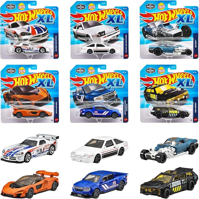 Mattel Hot Wheels XL Assortment nagyméretű fémöntésű játékautó