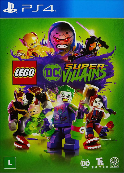 LEGO DC Super-Villains PlayStation 4 game box art
