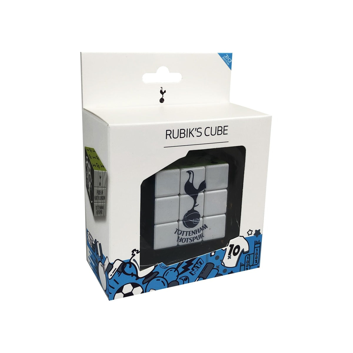 Rubik's Cube Spurs kiadás Tottenham Hotspur színekkel és logóval