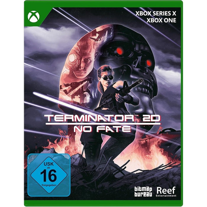 Terminator 2D: NO FATE Day One Edition Xbox Series X játék doboza – német kiadás