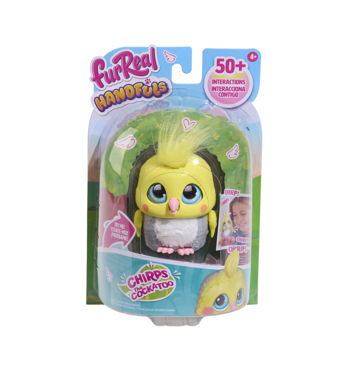 FurReal Handfuls Chirps the Cockatoo plush toy box