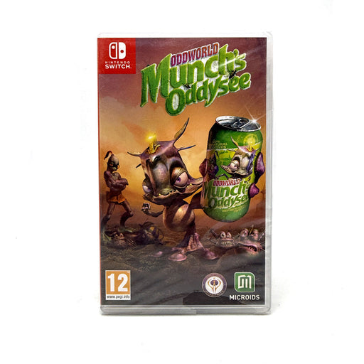 Oddworld: Munch's Oddysee Nintendo Switch fizikai kazetta borítója